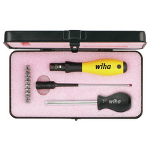 Wiha WHA43898 TorqueVario®-S ESD Screwdriver Set, 14 Piece (inc. Case)