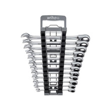 Wiha WHA44661 Ring Ratchet Spanner Set, 12 Piece