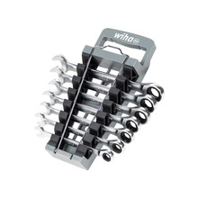 Wiha WHA44664 Ring Ratchet Spanner Set, 8 Piece