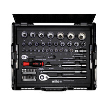 Wiha WHA44685 1/4in & 1/2in Nut Driver & Bit Set, 60 Piece (inc. Case)
