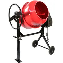 Excel 11732 140L Portable Cement Concrete Mixer 230V/550W with Wheels