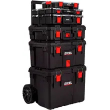 Excel 32121 Heavy Duty Modular Tool Box Set 6 Piece