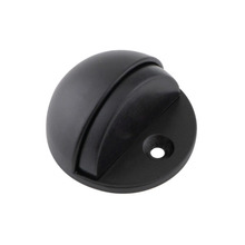 Eclipse Shielded Oval Door Stop 51 mm - Matt Black - J95302
