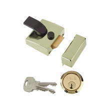 YAL85BLXPL Yale Locks 85 Deadlocking Nightlatch 40mm Backset Brasslux Finish Box