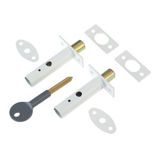 YALP2PM444WE Yale Locks PM444 Door Security Bolts White Finish Visi of 2