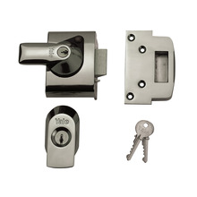 YALPBS2CH Yale Locks BS2 Nightlatch British Standard Lock 40mm Backset Chrome Finish Visi
