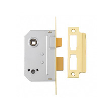 YALPM236PB25 Yale Locks PM236 Bathroom 2 Lever Sashlock Polished Brass 67mm 2.5in