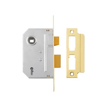 YALPM246PB30 Yale Locks PM246 Internal 2 Lever Mortice Sashlock Polished Brass 80mm 3in