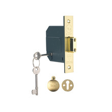 YALPM562PB25 Yale Locks PM562 Hi-Security BS 5 Lever Mortice Deadlock 68mm 2.5in Polished Brass