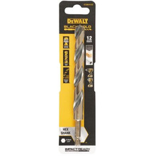 DeWalt 12.0MM BLACK AND GOLD HEX DRILL BIT