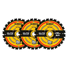 DeWalt DT10624X3 ELITE CSB 165 x 20mm 24T ( 3PK )