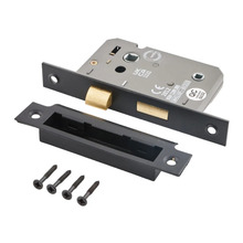 Eclipse 76 mm Bathroom Lock - Matt Black - J73513