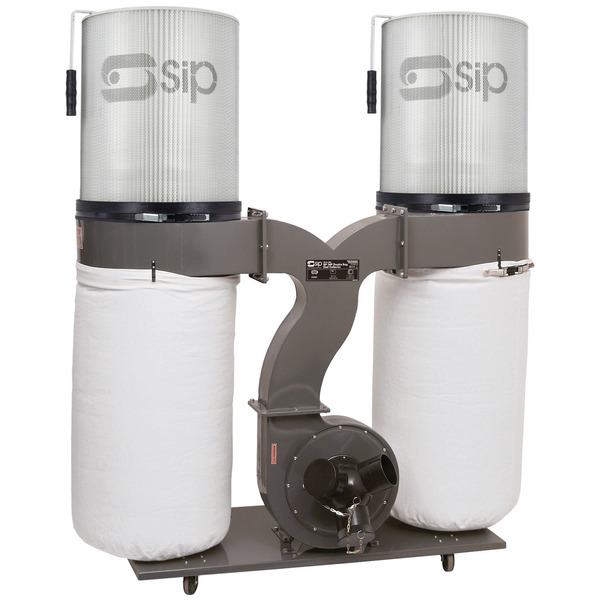 SIP SIP-01994 3hp High-Filtration Single Bag Dust Collector