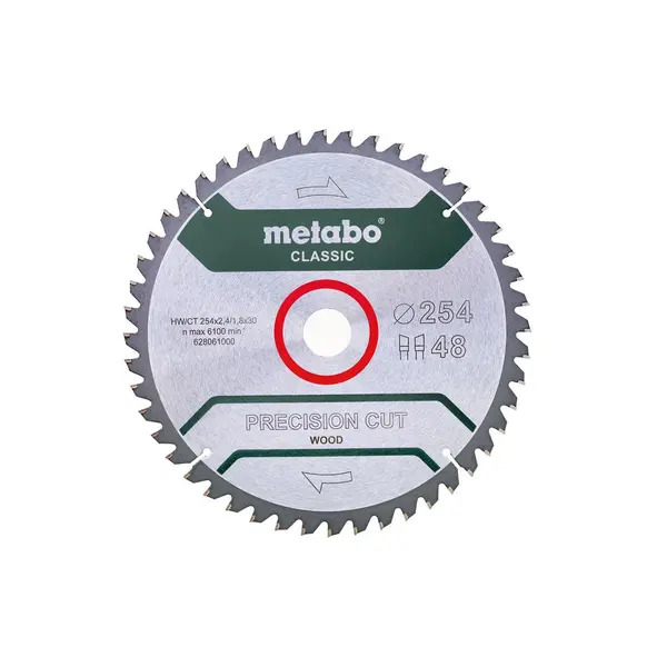 Metabo 628061000 Precision Cut Classic 254 x 30mm 48T Saw Blade