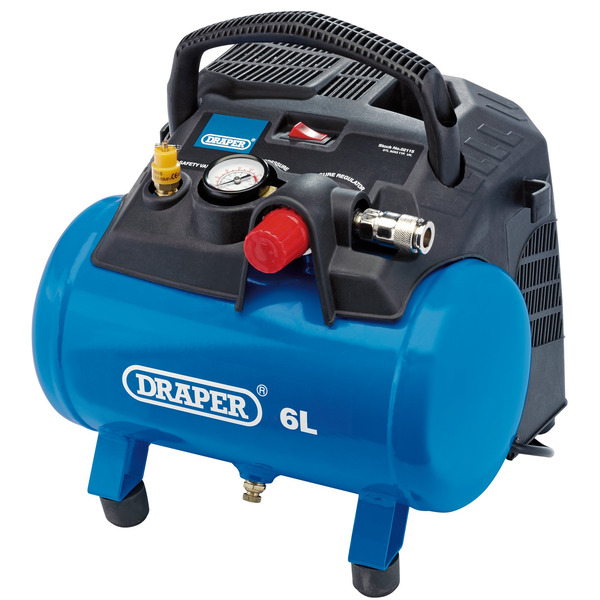 6L Oil-Free Air Compressor, 1.2kW/1.5hp