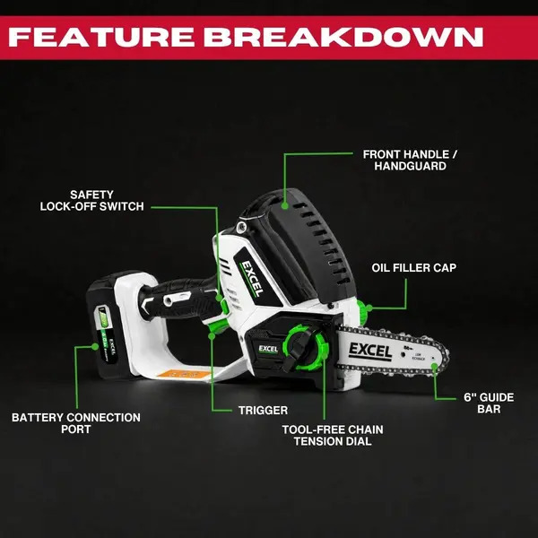 Excel 9806 20V Cordless 6