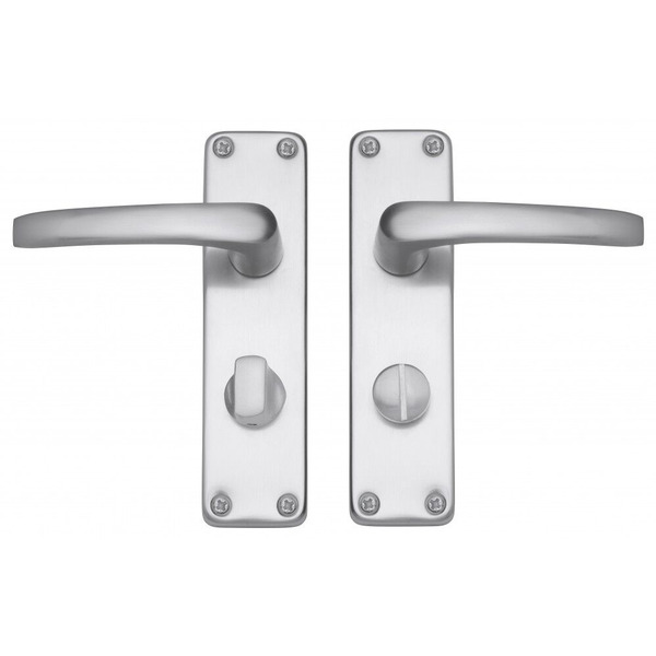 Eclipse Aluminium Bathroom/Privacy Lever Set - Satin Anodised Aluminium - J31077