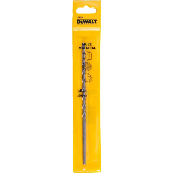 Dewalt 6mm x 200mm Multi-Material Drill Bit