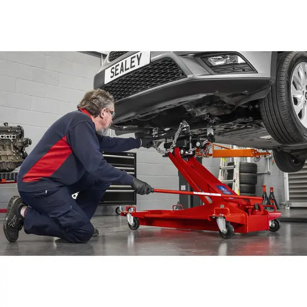 Sealey 1000E Premier Floor Transmission Jack 1 Tonne