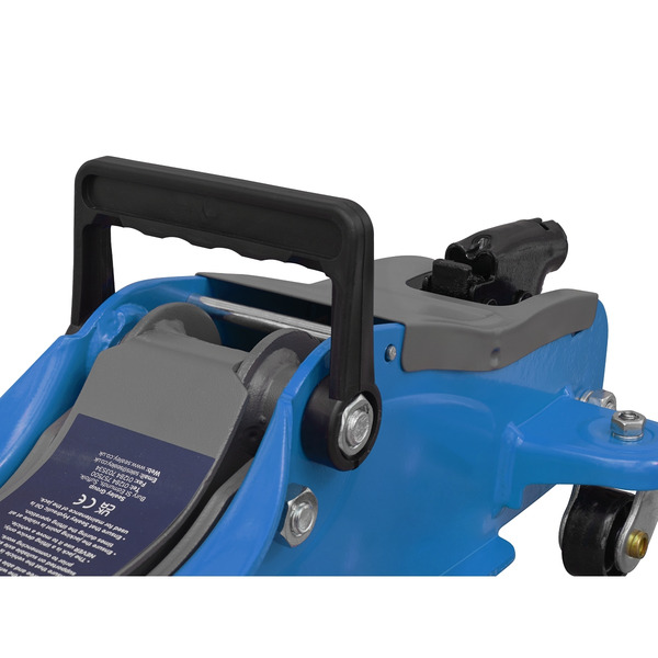 Sealey 1020LEB Low Profile Short Chassis Trolley Jack 2 Tonne - Blue