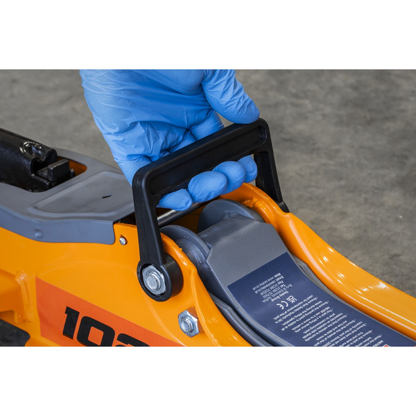 Sealey 1020LEO Low Profile Short Chassis Trolley Jack 2 Tonne - Orange