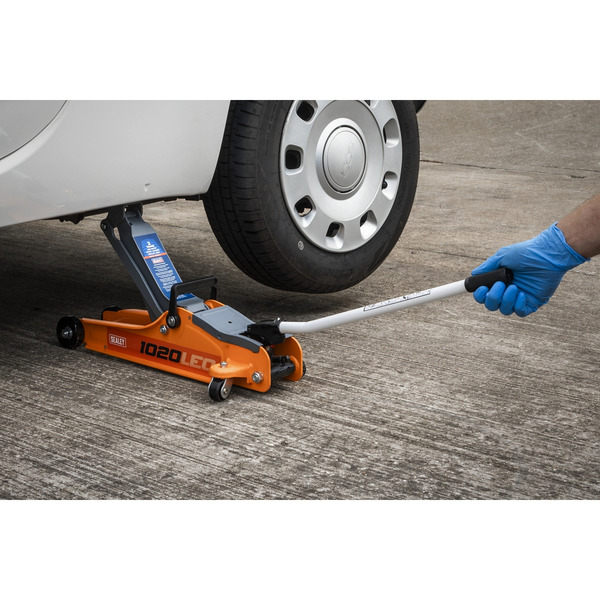 Sealey 1020LEO Low Profile Short Chassis Trolley Jack 2 Tonne - Orange
