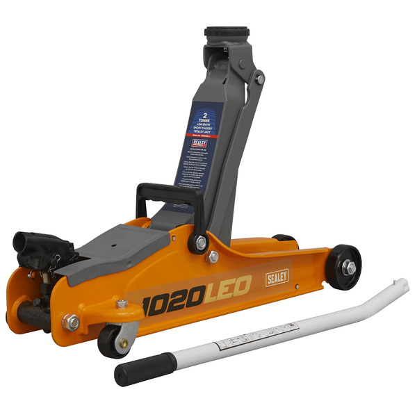 Sealey 1020LEO Low Profile Short Chassis Trolley Jack 2 Tonne - Orange