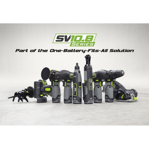 Sealey CP108VCOMBO7EU 5 x SV10.8 Series Cordless Power Kit 10.8V - 2 Batteries & Euro Plug