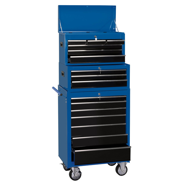 Draper 11541 Combination Roller Cabinet and Tool Chest, 16 Drawer, 26