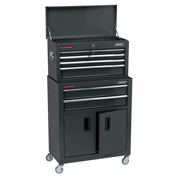 Draper 19572 Combined Roller Cabinet and Tool Chest, 6 Drawer, 24