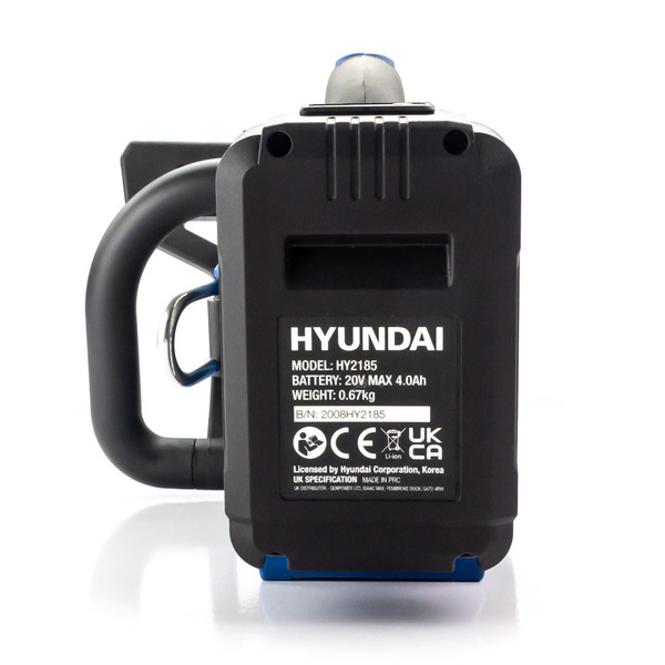 Hyundai 10'' 25cm Cordless Chainsaw Brushless 20V Li-Ion 4Ah Battery | HY2190