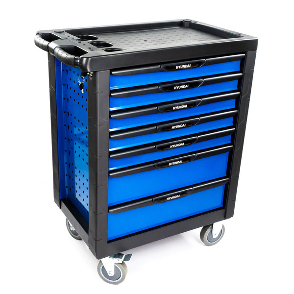Hyundai 175 Piece 7 Drawer Castor Mounted Roller Tool Chest Cabinet | HYTC9006