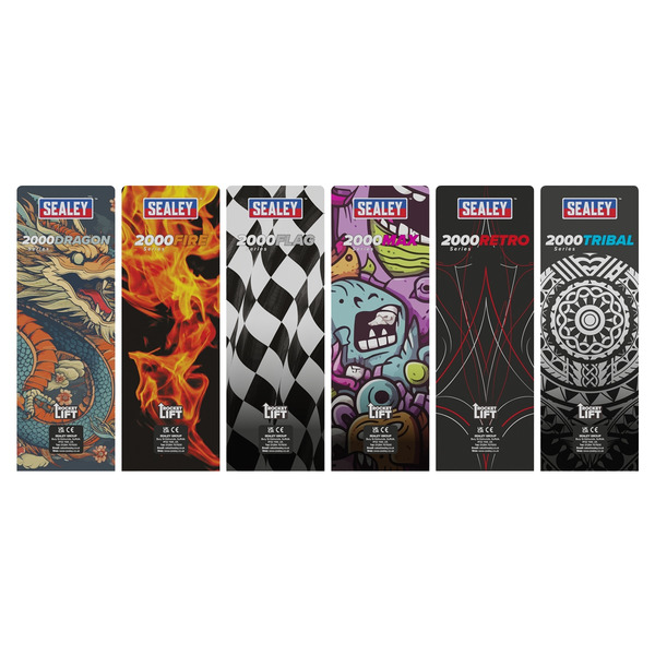 Sealey 2000CW Low Profile Custom Design Trolley Jack with Rocket Lift 2 Tonne - White