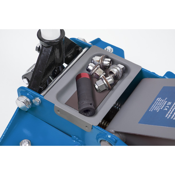 Low Profile Trolley Jack with Rocket Lift 2.25 Tonne - Blue