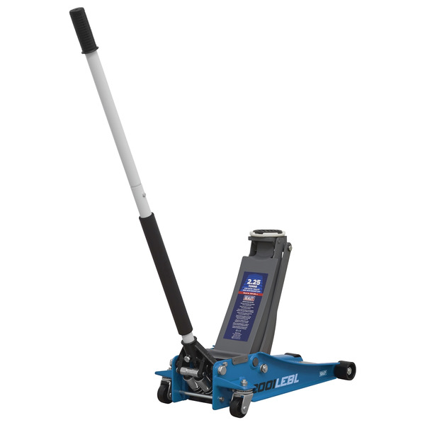 Low Profile Trolley Jack with Rocket Lift 2.25 Tonne - Blue