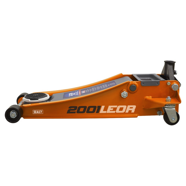 Sealey Low Profile Trolley Jack with Rocket Lift 2.25 Tonne - Orange