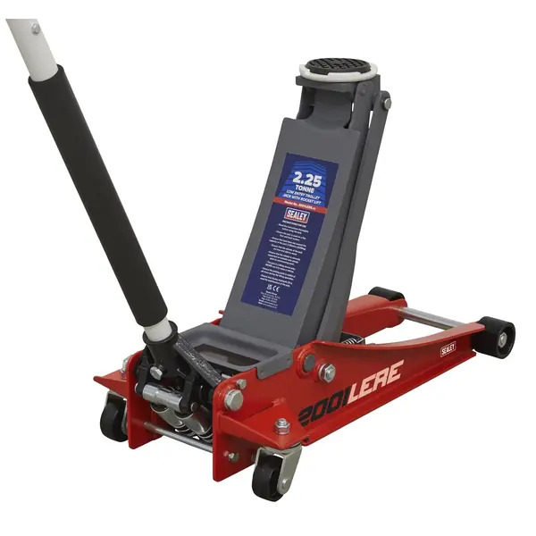 Sealey 2001LERECOMBO Trolley Jack & Cordless Impact Wrench Combo - Red