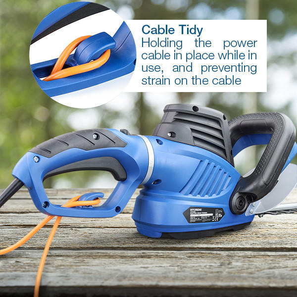 Hyundai 680W 610mm Corded Electric Hedge Trimmer/Pruner | HYHT680E