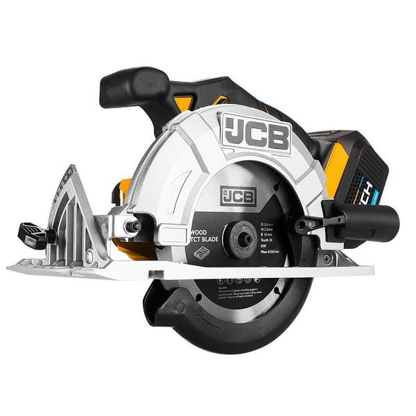 JCB 18V Cordless Circular Saw 165mm 6.5 with 3.0Ah Li-ion Battery & 2.4A Fast Charger | 21-18CS-3CX