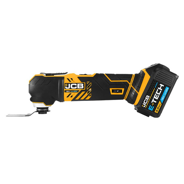 JCB 18V Cordless Multi-Tool with 3.0Ah Li-ion Battery & 2.4A Fast Charger | JCB-18MT-3CX-B