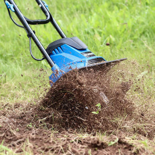 Hyundai 1050W 360mm Electric Garden Tiller, Cultivator, Rotovator and Rototiller | HYT1050E