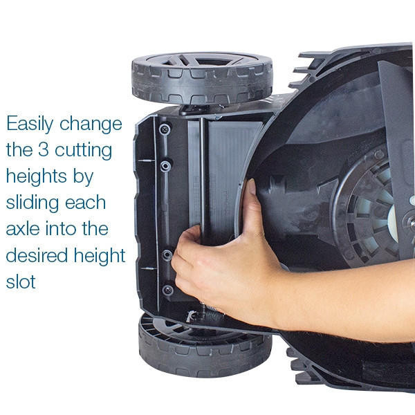 Hyundai 12.6'' / 32cm 40V Cordless Lawnmower Rear Roller 2.5Ah Li-Ion Battery Powered | HYM40LI330P