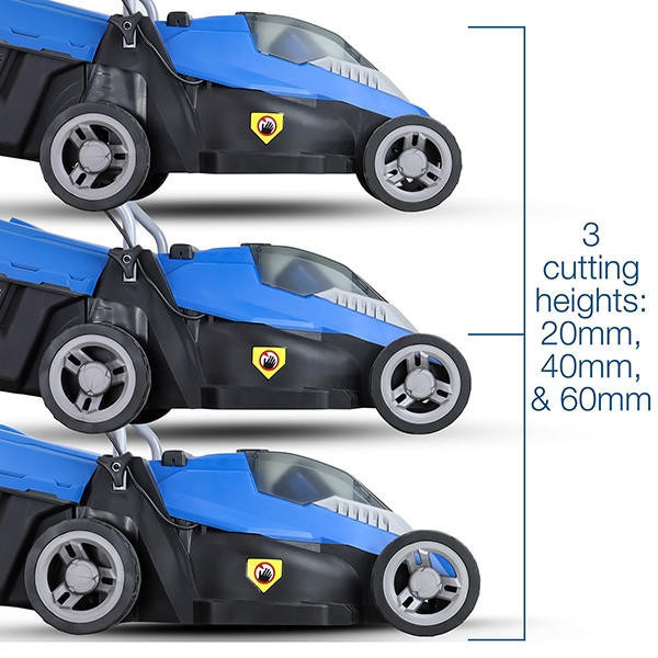 Hyundai 12.6'' / 32cm 40V Cordless Lawnmower Rear Roller 2.5Ah Li-Ion Battery Powered | HYM40LI330P