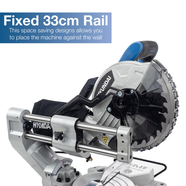 Hyundai 1500W Electric Mitre Saw / Chop Saw with 210mm Blade, 230V | HYMS1500E