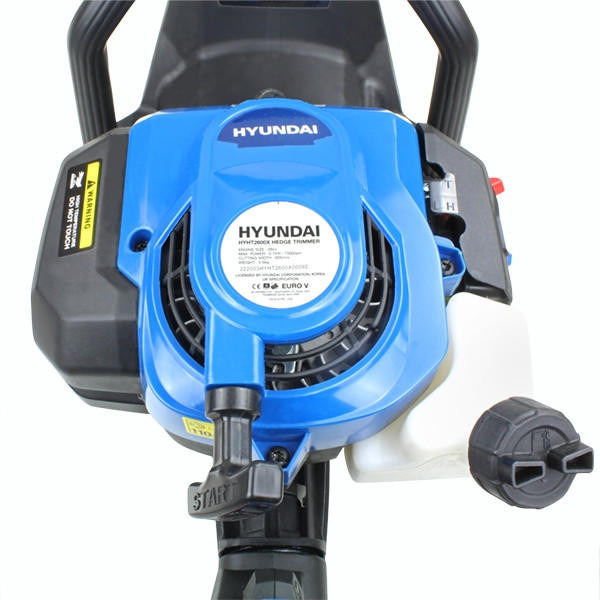 Hyundai 26cc 600mm Petrol Hedge Trimmer Cutter, Easy-Start & Lightweight 2-stroke | HYHT2600X