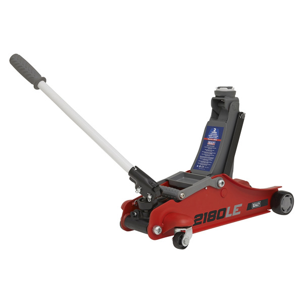 Sealey 2180LE 180� Handle Low Profile Short Chassis Trolley Jack 2 Tonne - Red