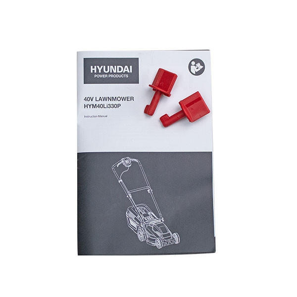 Hyundai 12.6'' / 32cm 40V Cordless Lawnmower Rear Roller 2.5Ah Li-Ion Battery Powered | HYM40LI330P