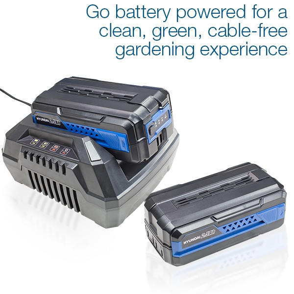 Hyundai 80V Lithium-Ion Cordless Battery Powered Lawn Mower 45cm Cutting Width With Battery and Charger | HYM80LI460P