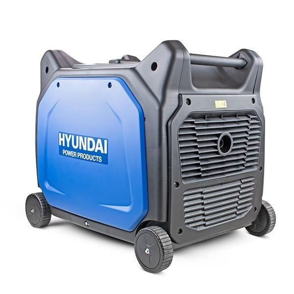 Hyundai 6600W/6.6kW Remote Electric Start Petrol Portable Inverter Generator | HY6500SEi