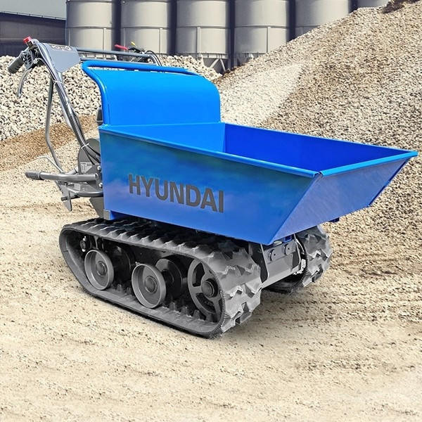 Hyundai 196cc 300kg Petrol Tracked Mini Dumper Power Barrow Transporter | HYTD300
